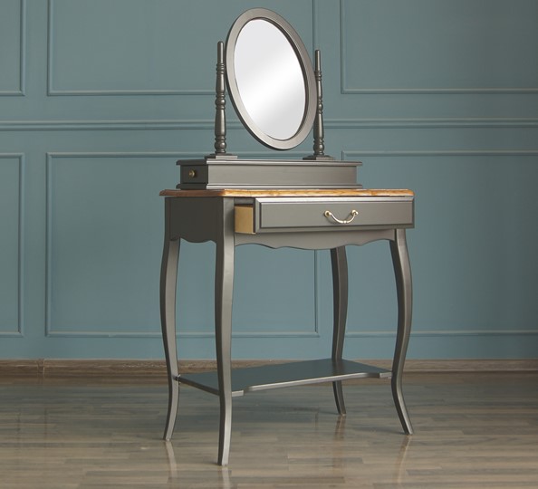 Туалетный стол Leontina с зеркалом (ST9321BLK) Черный в Первоуральске - изображение 3