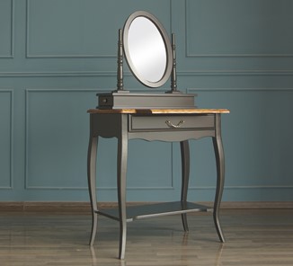 Туалетный стол Leontina с зеркалом (ST9321BLK) Черный в Первоуральске - предосмотр 4