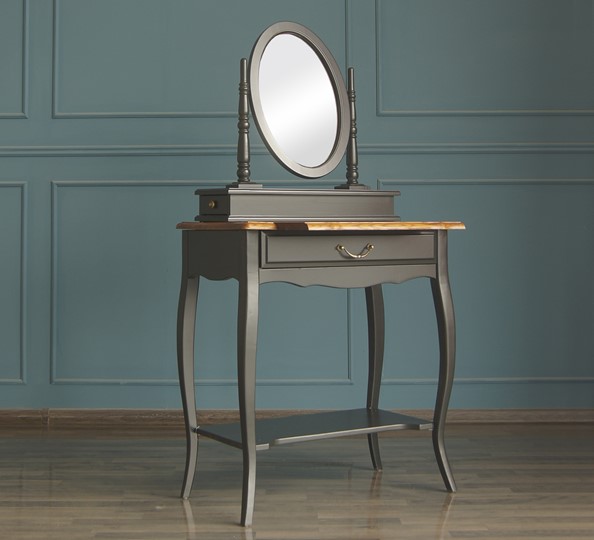 Туалетный стол Leontina с зеркалом (ST9321BLK) Черный в Асбесте - изображение 4