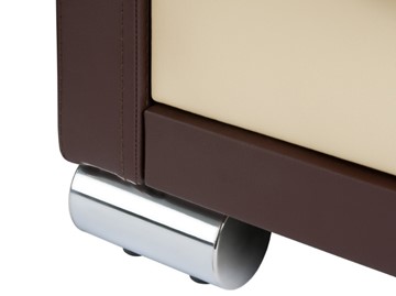 Столик туалетный OrmaSoft 2, 4 ящика, левый, экокожа коричневая/кремовая в Первоуральске - предосмотр 2