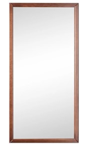 Зеркало навесное в спальню Ника (Средне-коричневый) 119,5 см x 60 см в Кушве