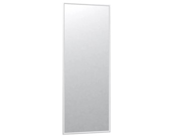 Настенное зеркало в спальню Сельетта-6 белый (1100х400х9) в Екатеринбурге - предосмотр