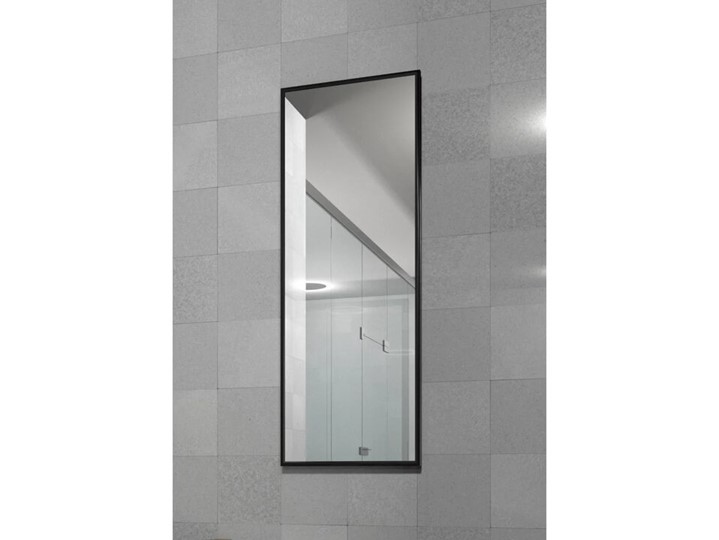 Зеркало навесное в гардероб Сельетта-6 черный (1100х400х9) в Екатеринбурге - изображение 2
