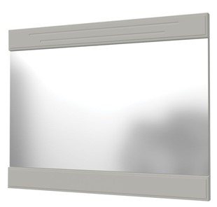 Зеркало настенное Олимп с декоративными планками (фисташковый) в Ревде