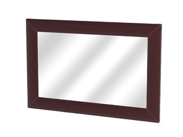 Зеркало на стену OrmaSoft 2, экокожа коричневая в Ревде