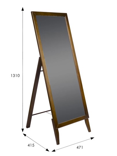 Напольное зеркало в спальню BeautyStyle 29 (131х47,1х41,5см) Средне-коричневый в Первоуральске - изображение 6