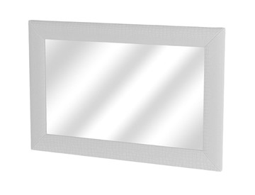 Настенное зеркало OrmaSoft 2, экокожа (Кайман белый) в Первоуральске