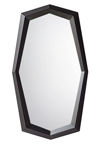 Навесное зеркало S052 черный матовый в Ревде