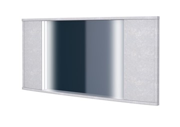 Зеркало настенное Vittoria с подсветкой, Флок (Бентлей Светло-серый) в Ревде