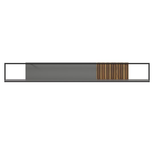 Полка Элиот ЛД 414.080.000, Оникс Серый/Орех фактурный в Первоуральске - изображение 4