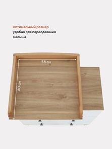 Комод для новорожденных Rant BAMBOO 84см 3 ящ. (арт.108) Cloud white в Екатеринбурге - предосмотр 16