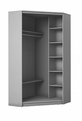 Детский угловой шкаф-купе Хит-У-23-4-77-17, Абстракция №1, Белый в Тавде - изображение 1