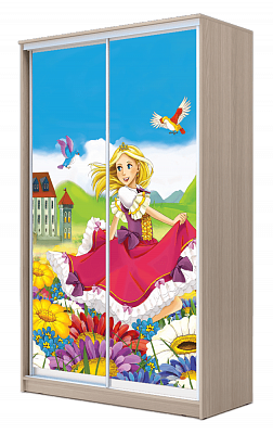 Шкаф 2-х дверный ХИТ 23-17-77-11, Принцесса, шимо свеилый в Артемовском - изображение