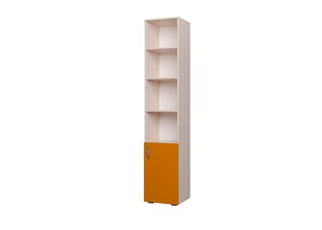 Детский шкаф 400 1Д Млечный дуб, Оранжевый в Ирбите