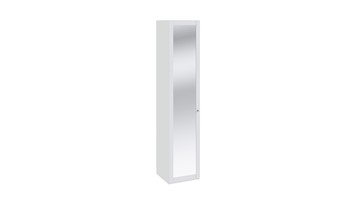 Шкаф для белья Ривьера с зеркалом СМ 241.21.001 (Белый) в Асбесте
