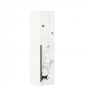 1-створчатый шкаф Джоли Тип 1 ЛД 535.010, Серый шелк в Первоуральске