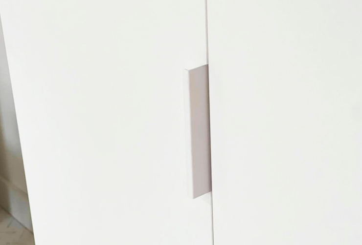 Шкаф двухдверный с ящиками Зефир 108.01 (белое дерево/пудра розовая (эмаль)) в Ревде - изображение 5