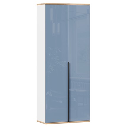 Шкаф двухстворчатый Урбан 528.050, белый/капри синий в Полевском - изображение