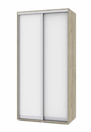Шкаф 2-х дверный О41, Серый дуб - Белый в Артемовском - изображение