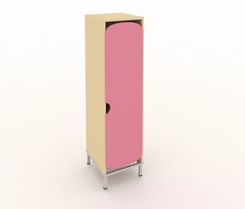 Шкаф детский на ножках ШГС1М (Розовый) в Ревде
