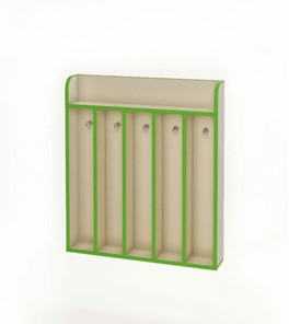 Вешалка для полотенец настенная ВЕШ-5 - Азбука (Зеленый) в Ревде