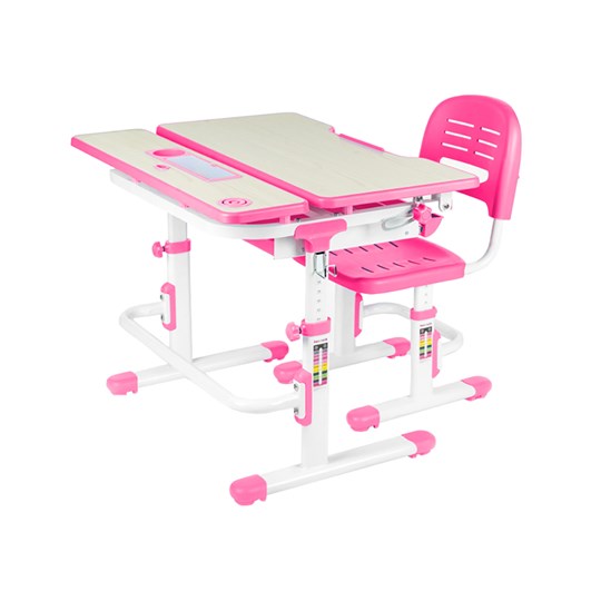 Парта растущая + стул Lavoro Pink в Ревде - изображение 7