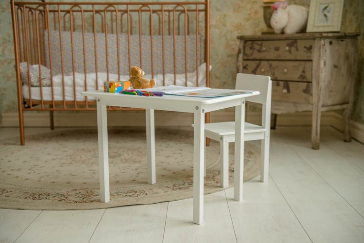 Комплект детской мебели POLINI Kids Simple 105 S Белый в Екатеринбурге - изображение 2