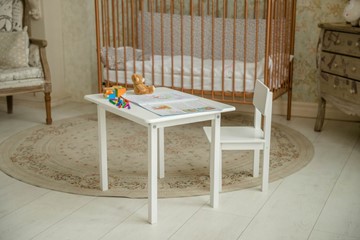 Комплект детской мебели POLINI Kids Simple 105 S Белый в Екатеринбурге - предосмотр 3