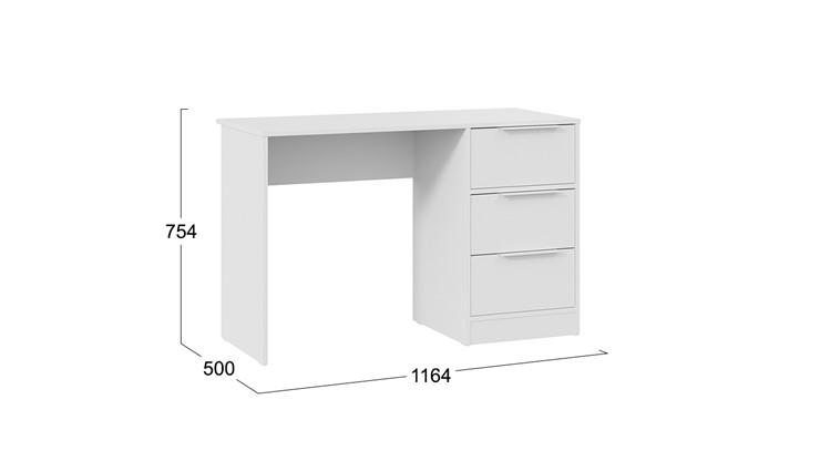 Письменный стол Марли Тип 1 (Белый) в Ревде - изображение 5