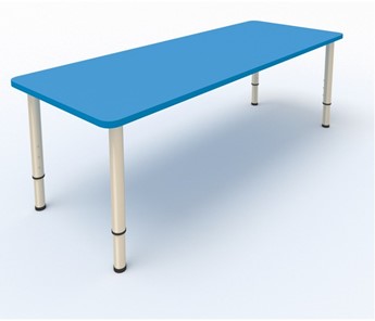 Стол для детей 2-местный  (по одну сторону столешн.) СДО-2 (0-3) синий в Каменске-Уральском