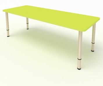 Детский стол 2-местный  (по одну сторону столешн.) СДО-2 (0-3) желтый (МДФ) в Ревде