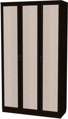 Распашной шкаф 106 3-х створчатый, цвет Венге в Ревде - изображение