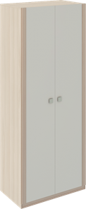 Шкаф двухстворчатый Глэдис М22 (Шимо светлый/Белый текстурный) в Полевском