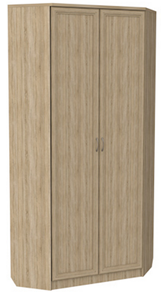 Распашной шкаф 401 угловой со штангой, цвет Дуб Сонома в Асбесте