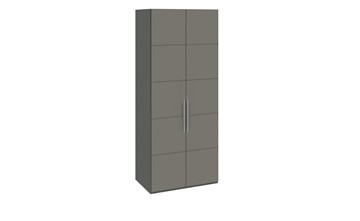Распашной шкаф Наоми с 2-мя дверями, цвет Фон серый, Джут  СМ-208.07.03 в Каменске-Уральском