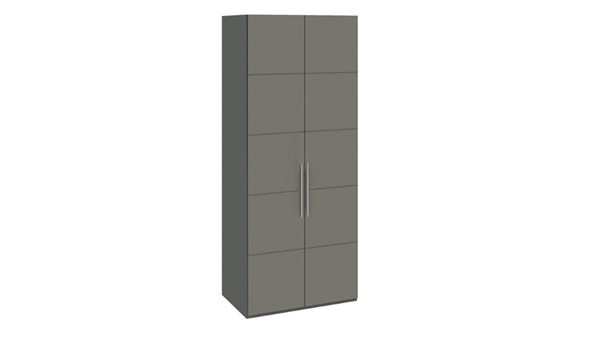 Распашной шкаф Наоми с 2-мя дверями, цвет Фон серый, Джут  СМ-208.07.03 в Ревде - изображение