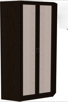 Распашной шкаф 403 несимметричный, цвет Венге в Ирбите - изображение