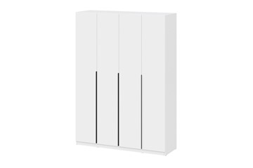 Четырехстворчатый шкаф ШК 5 (1600) Белый текстурный в Новоуральске