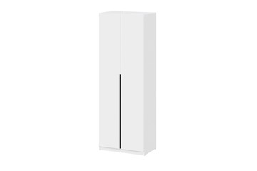 Двухстворчатый шкаф ШК 5 (800) Белый текстурный в Ревде