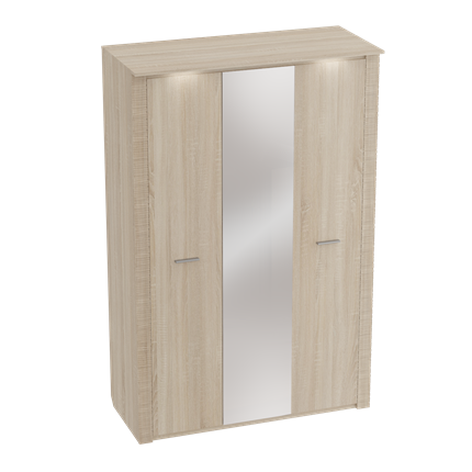 Шкаф трехдверный Элана, Дуб сонома в Асбесте - изображение