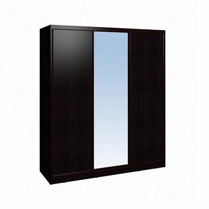 Шкаф 2000 Домашний Зеркало/ЛДСП, Венге в Ревде - изображение