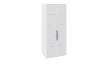 Распашной шкаф Наоми с 2-мя дверями, цвет Белый глянец СМ-208.07.03 в Каменске-Уральском