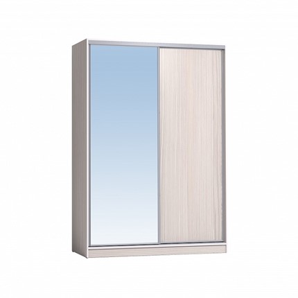 Шкаф 1600 Домашний Зеркало/ЛДСП, Бодега светлый в Кушве - изображение