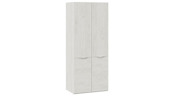 Шкаф двухдверный Либерти, Дуб крафт белый СМ-297.07.021 в Ревде - изображение