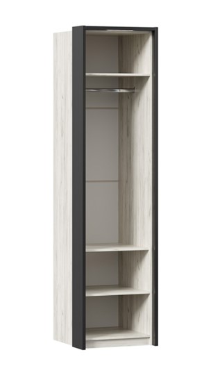Шкаф одностворчатый Техно с паспарту, Дуб крафт белый в Ревде - изображение 2