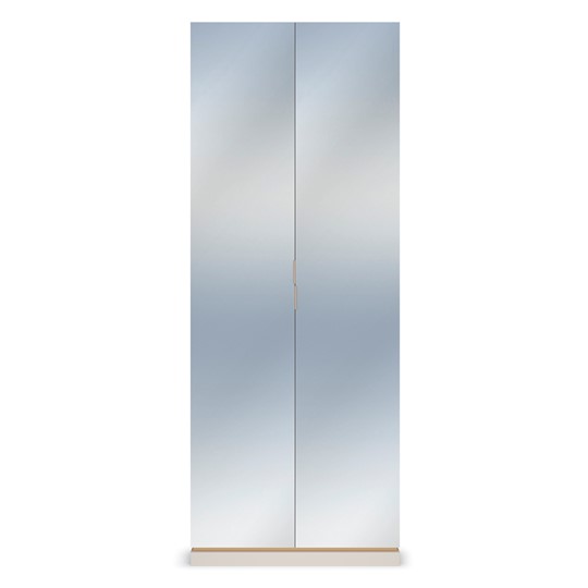 Шкаф 2-х дверный в спальню Капри, с зеркальными фасадами в Полевском - изображение 1