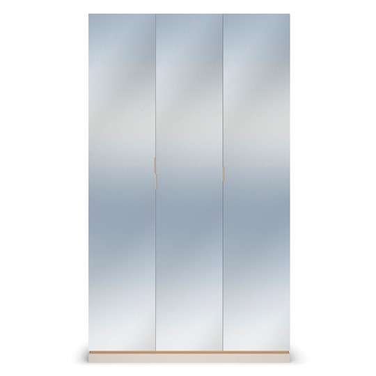 Шкаф 3-х дверный в спальню Капри, с зеркальными фасадами в Первоуральске - изображение 1