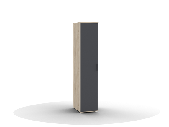 Шкаф распашной Silvia, ШО-01 (г), цвет фасада антрацит в Ревде - изображение