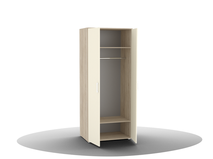 Шкаф для одежды Silvia, ШО-02 (г), цвет фасада слоновая кость в Кушве - изображение 1