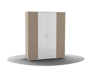 Шкаф для одежды Silvia, ШО-04 (2г/2зр), цвет фасада латте в Кушве